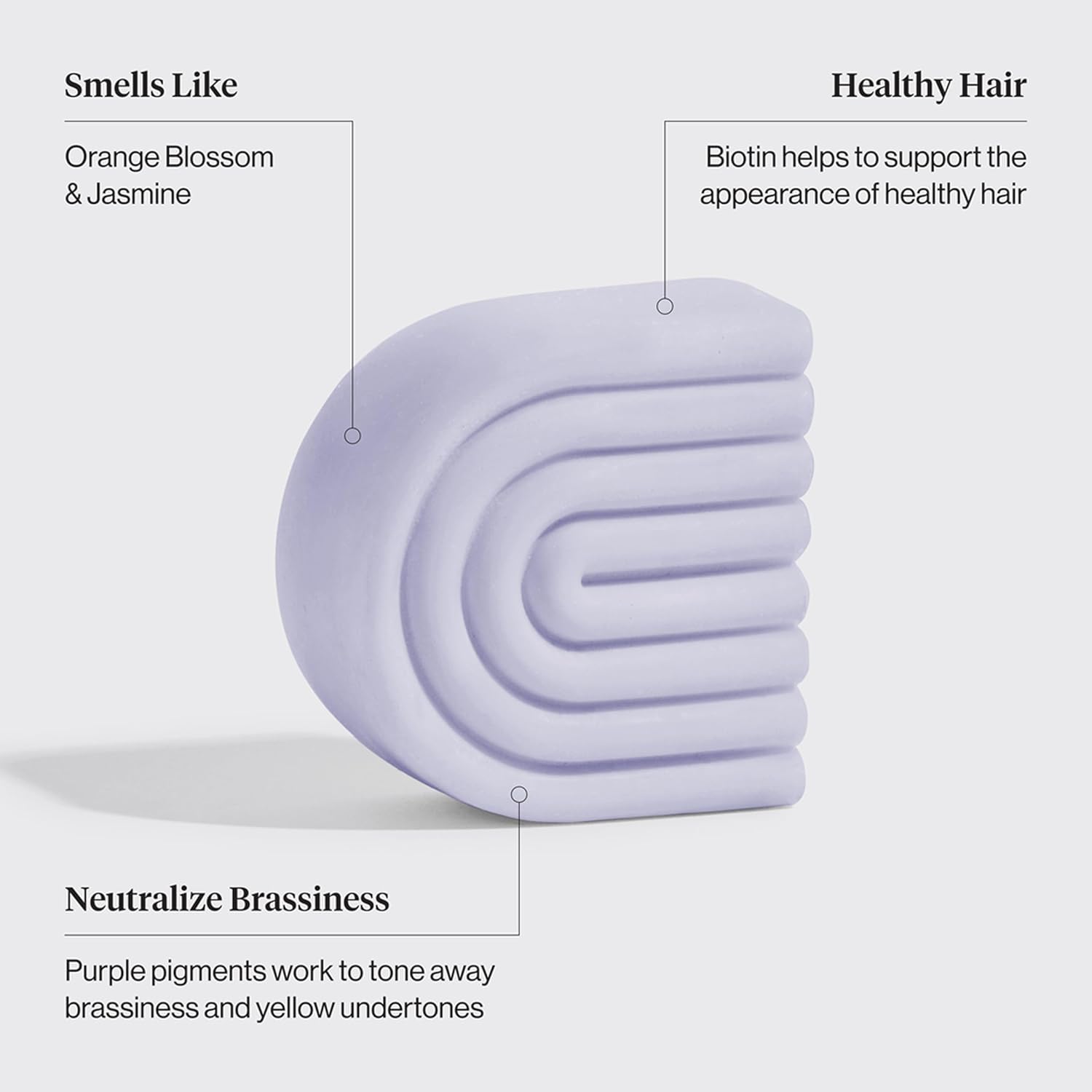 Kitsch Purple Toning Conditioner Bar – Clutter-Free Hair Care for Blonde and Grey, Replaces Two Plastic Bottles