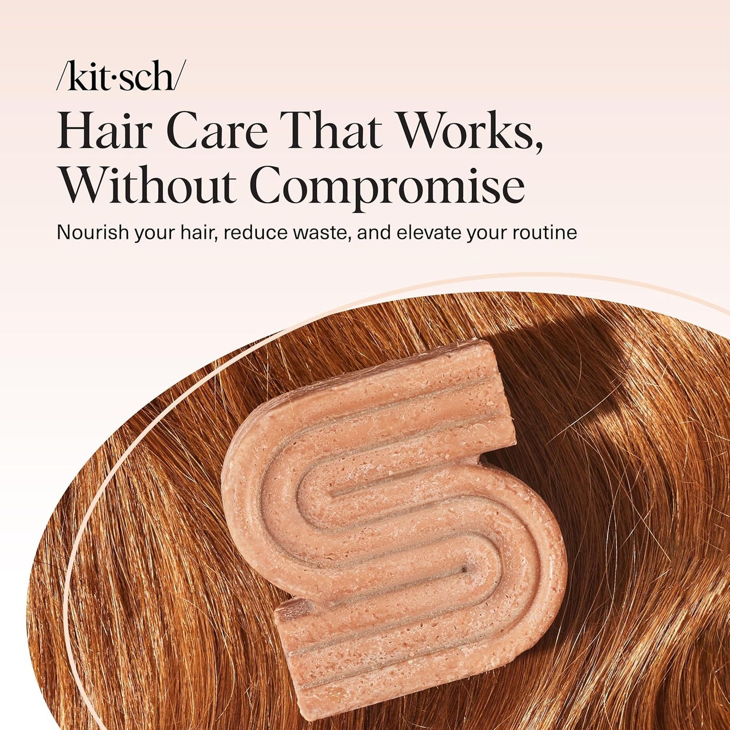 Kitsch Rice Water Shampoo Bar – Calming Bath Time Essential for Weak, Breakage-Prone Hair
