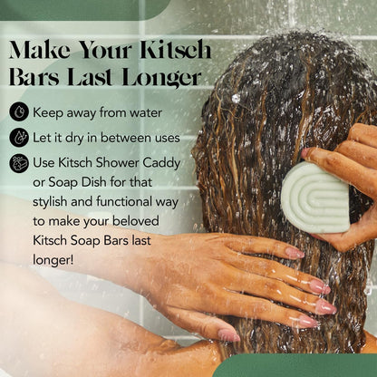 Kitsch Rosemary Biotin Volumizing Conditioner Bar – Plastic-Free Vanity Countertop Swap for Two Liquid Conditioner Bottles