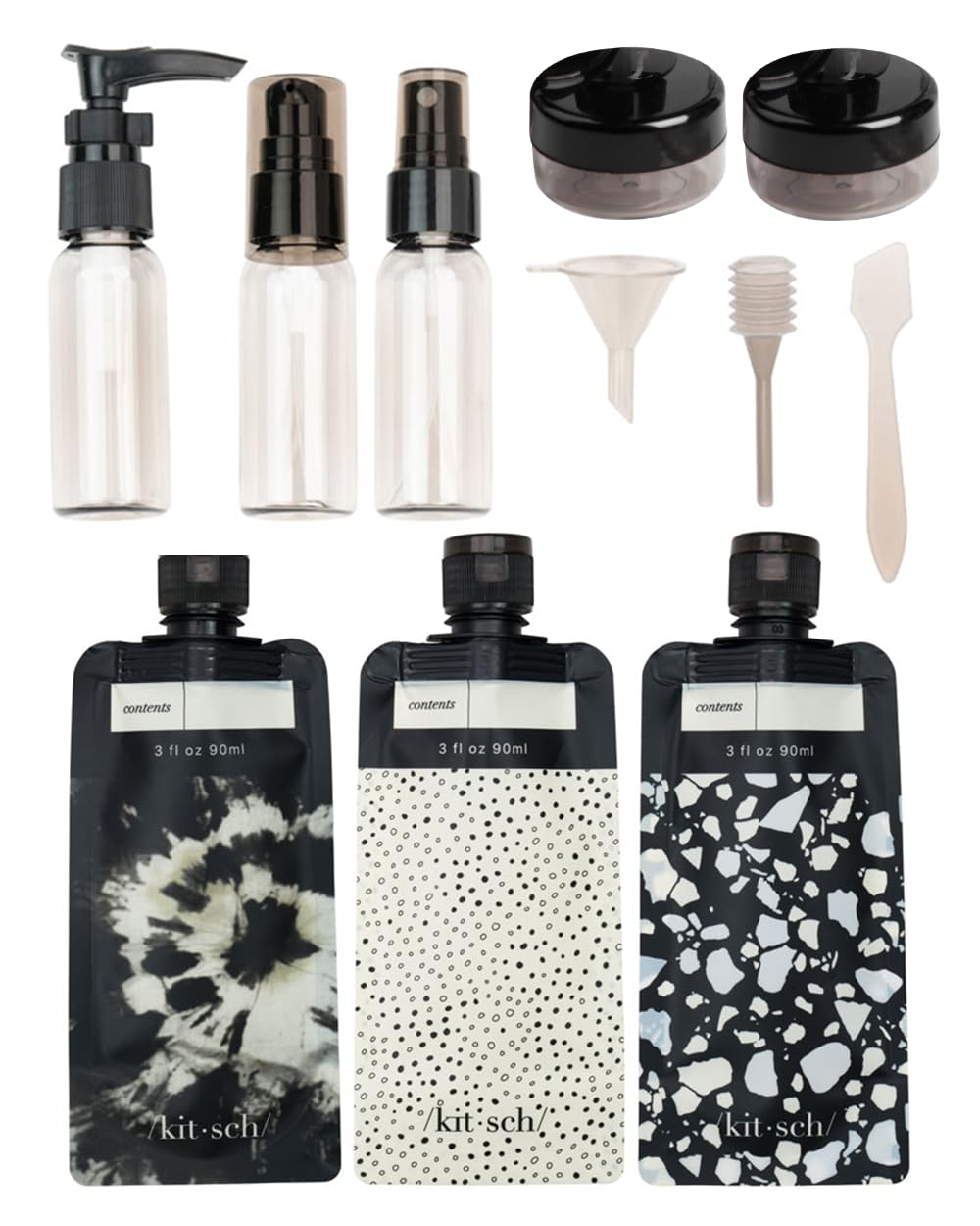 Kitsch Travel Containers for Toiletries – Thoughtful Birthday Gift for Women Who Travel, 11-Piece Leak-Proof Set