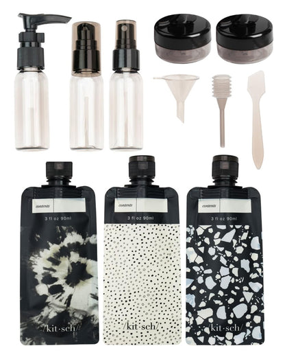 Kitsch Travel Containers for Toiletries – Thoughtful Birthday Gift for Women Who Travel, 11-Piece Leak-Proof Set