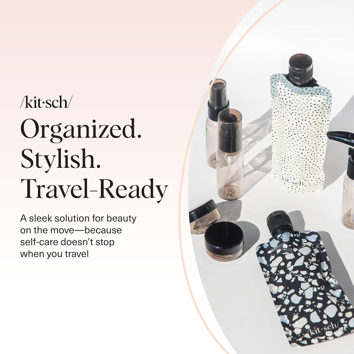 Kitsch Travel Containers for Toiletries – Thoughtful Birthday Gift for Women Who Travel, 11-Piece Leak-Proof Set