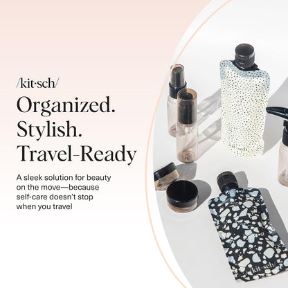 Kitsch Travel Containers for Toiletries – Thoughtful Birthday Gift for Women Who Travel, 11-Piece Leak-Proof Set