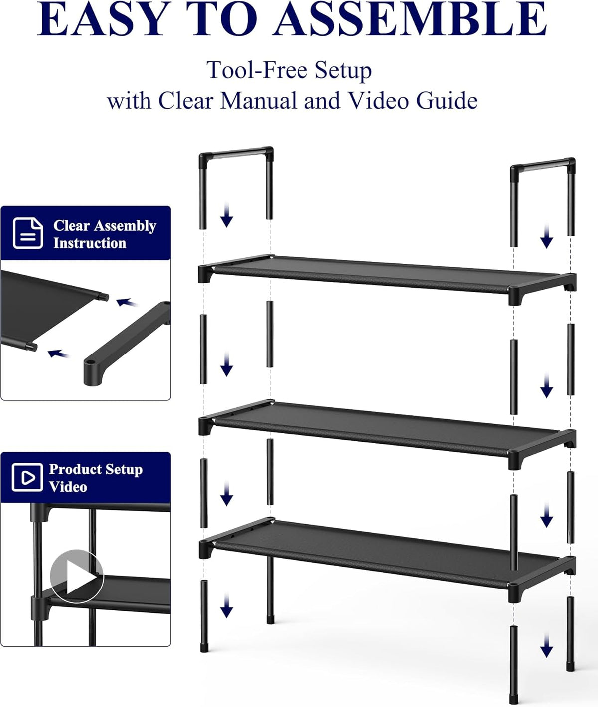 Kitsure Shoe Rack for Closet – Thoughtful Housewarming Gift for New Homeowners
