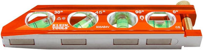 Klein Tools 935AB4V Magnetic Level – Weather-Ready Pocket Tool for Outdoor Pipe Runs and Rooftop HVAC