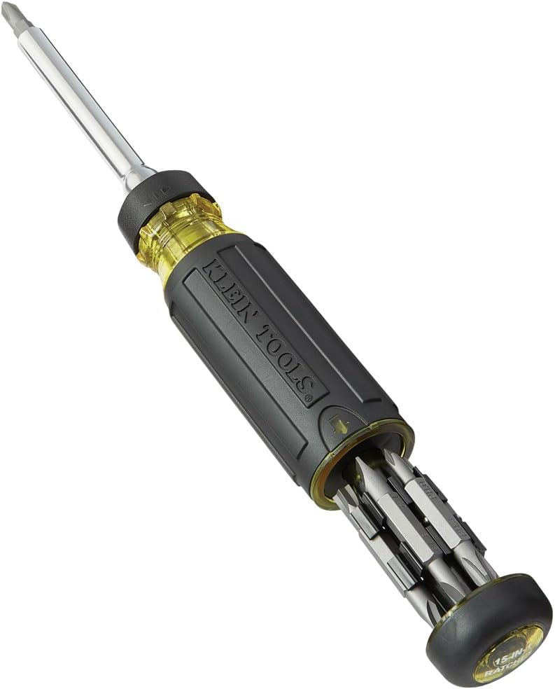 Klein Tools Multi-Bit Ratcheting Screwdriver – Holiday Gift for the Handyman Who Has Everything