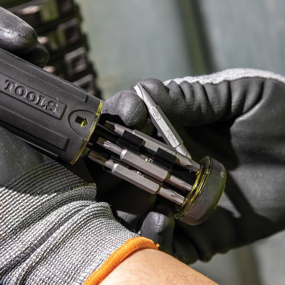 Klein Tools Multi-Bit Ratcheting Screwdriver – Holiday Gift for the Handyman Who Has Everything
