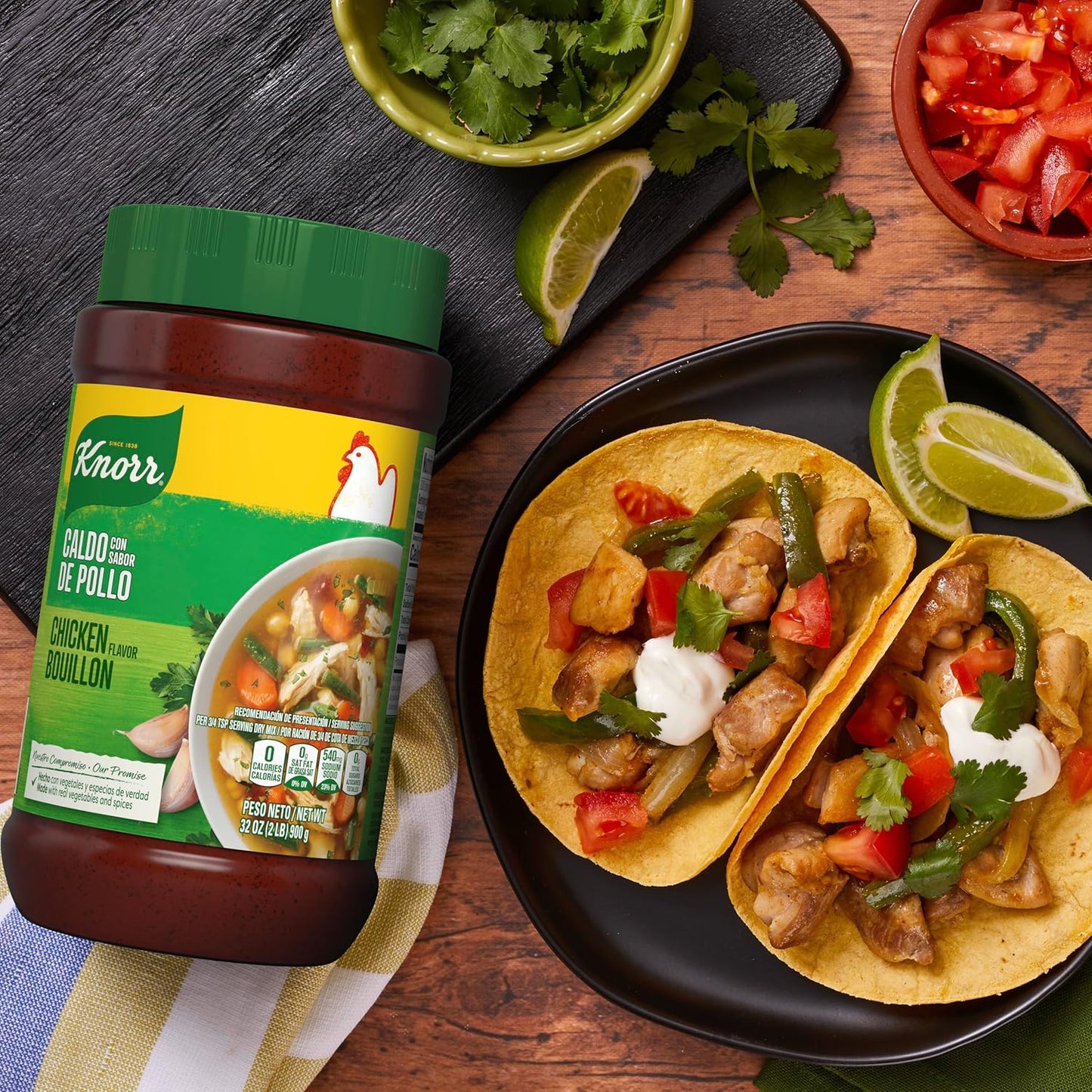 Knorr Granulated Chicken Bouillon – Heart-Healthy Pantry Staple for Mindful Home Cooking, 32 oz
