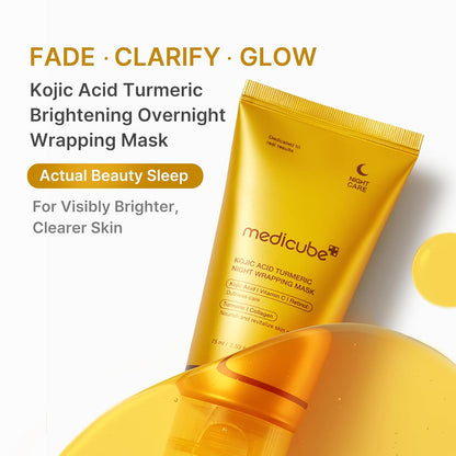 kojic acid, turmeric, and vitamin c active blend for brightening and stress defense