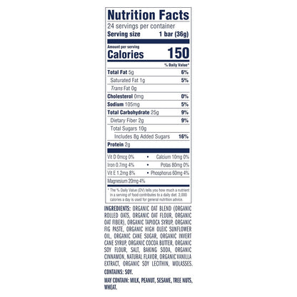 kosher certified and made with energizing organic rolled oats