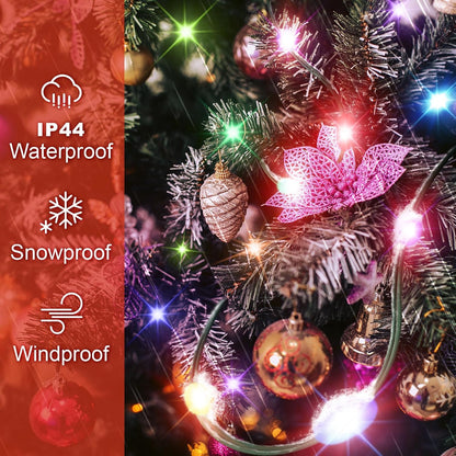 Kringle Bros Minimalist Christmas Tree Lights – Clean Teardrop Halo Design for Intentional Holiday Decor