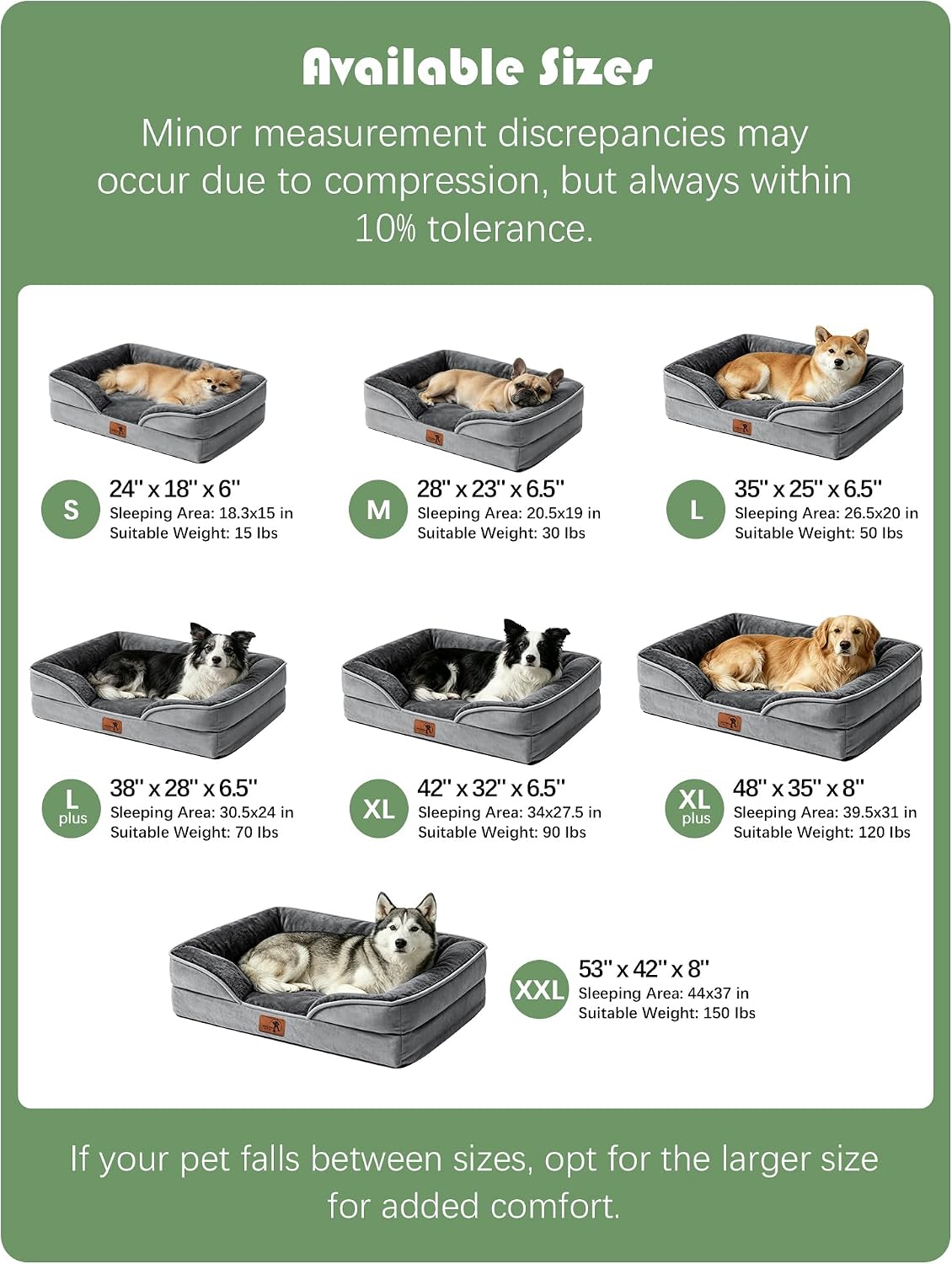 Ksiia Accident-Proof Orthopedic Dog Bed – Non-Slip Base & Waterproof Liner for Safe Indoor Rest