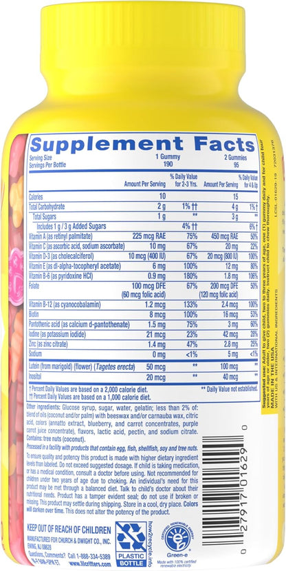 L'il Critters Gummy Vites – Clean Label Kids Multivitamin, No Synthetic Dyes or High-Fructose Corn Syrup