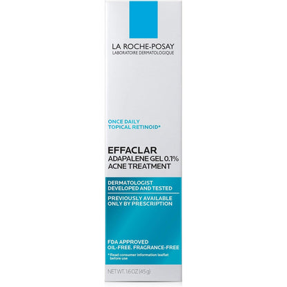 La Roche-Posay Adapalene Gel 0.1% – Nightly Acne Treatment Ritual for Clear, Healthy Skin