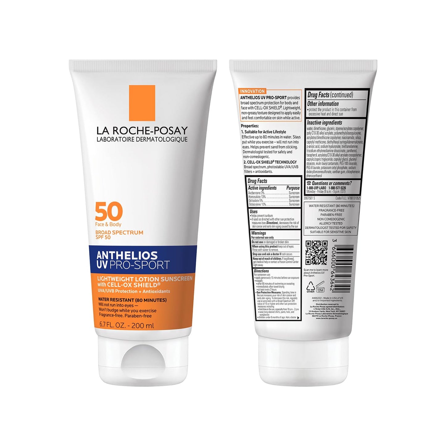 La Roche-Posay Anthelios UV Pro-Sport Sunscreen – Fragrance-Free Daily Ritual for Mindful Skin Self-Care