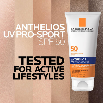 La Roche-Posay Anthelios UV Pro-Sport Sunscreen – Water-Resistant SPF 50 for Camping, Hiking & Trail Athletes