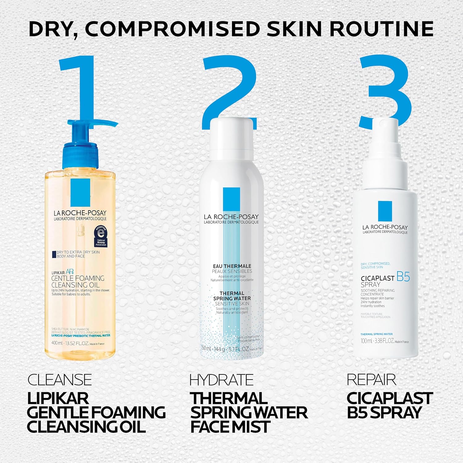 La Roche-Posay Cicaplast B5 Hydrating Mist – Soothing Skin Ritual for Daily Self-Care & Barrier Repair