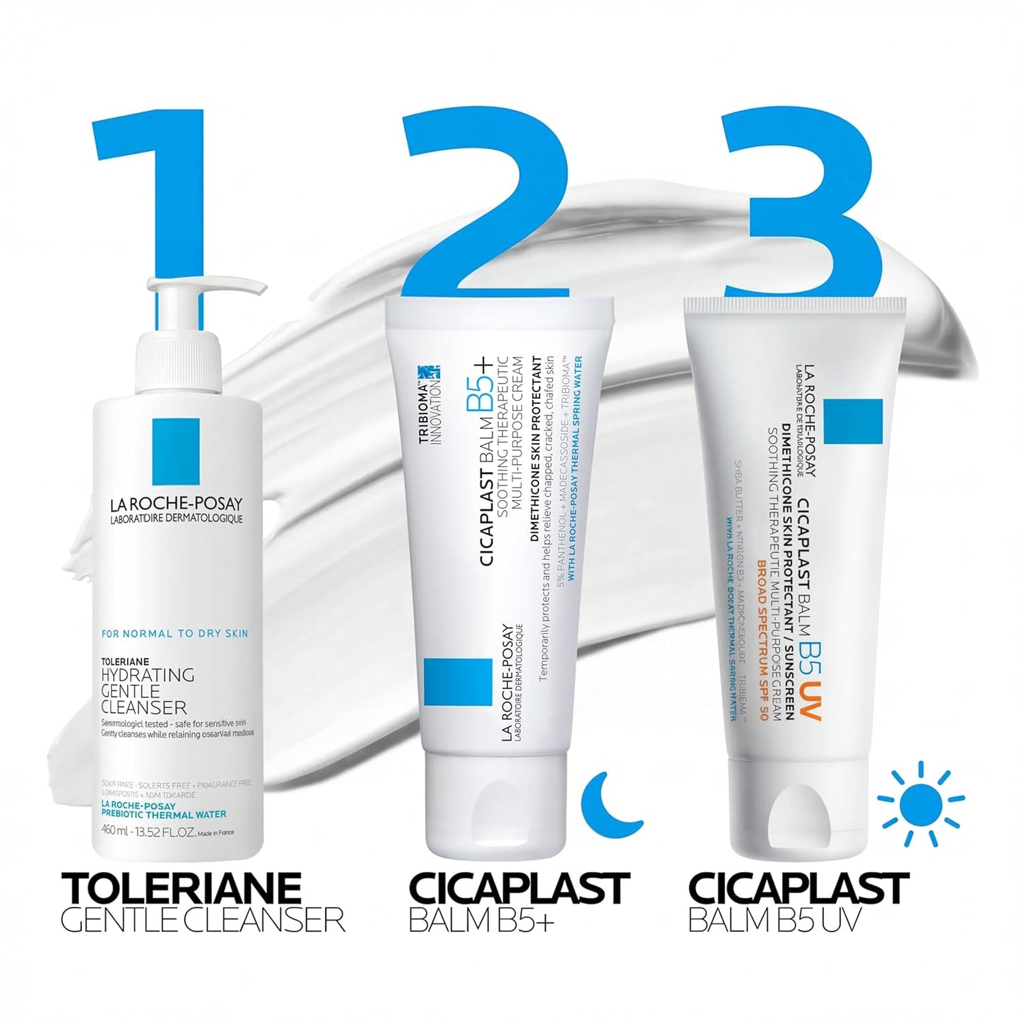 La Roche-Posay Cicaplast Balm B5 – Nightly Skin Recovery Ritual for Stressed, Dry Skin