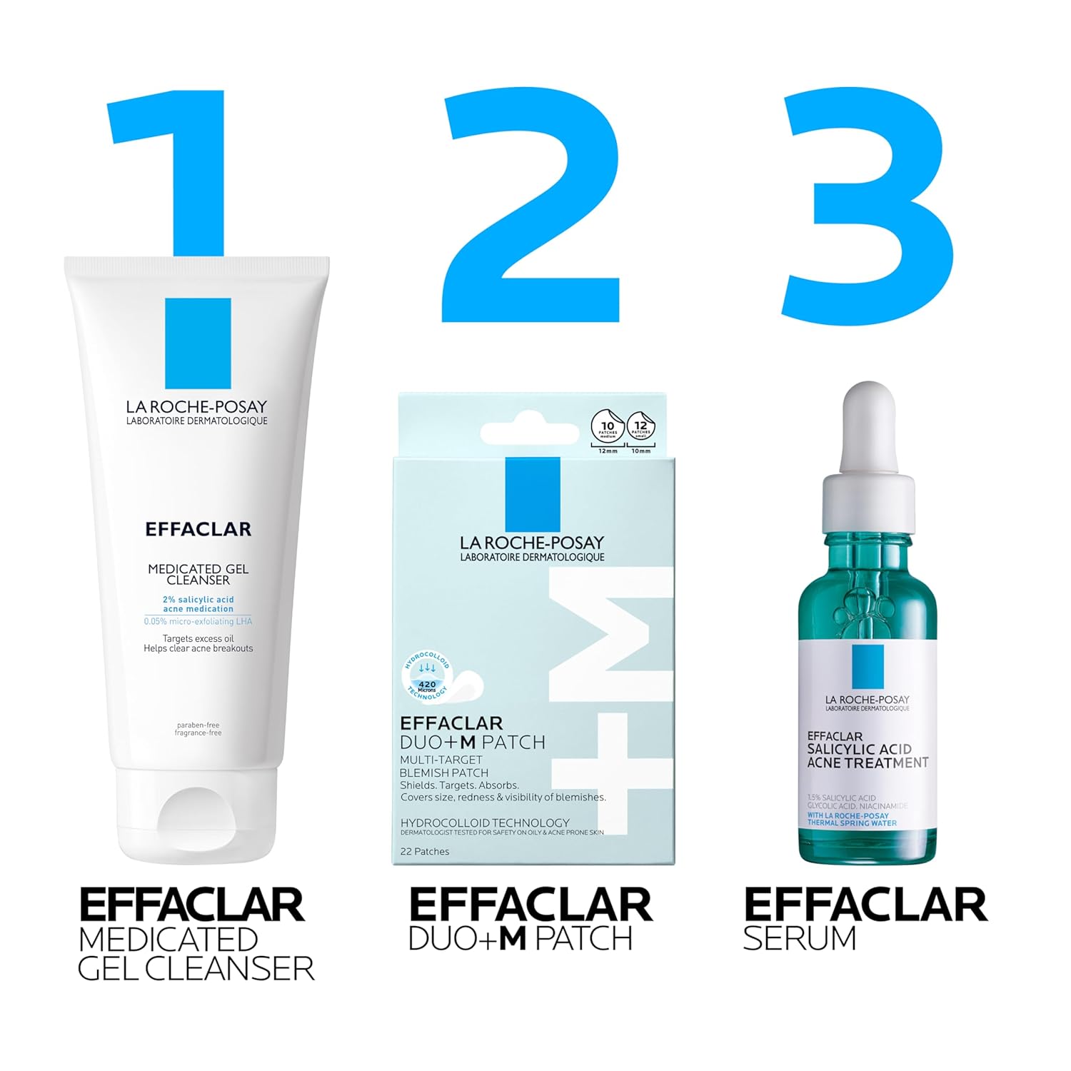 La Roche-Posay Effaclar Pimple Patches – Thoughtful Self-Care Gift for Teens and College Students, 22 Count