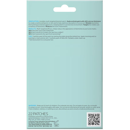 La Roche-Posay Effaclar Pimple Patches – Thoughtful Self-Care Gift for Teens and College Students, 22 Count