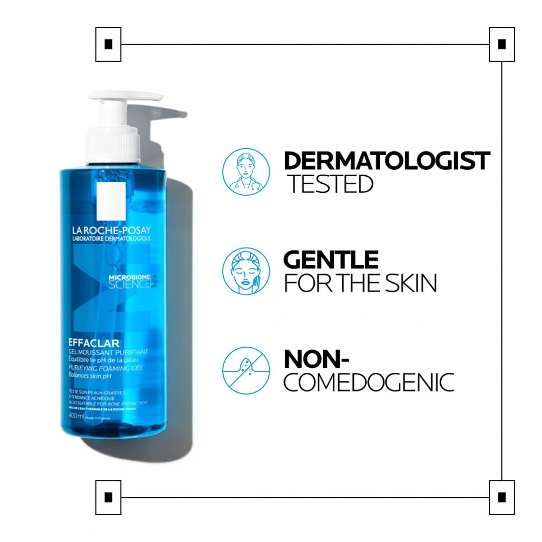 La Roche-Posay Effaclar Purifying Foaming Gel – Mindful Morning Skincare Ritual for Oily Skin