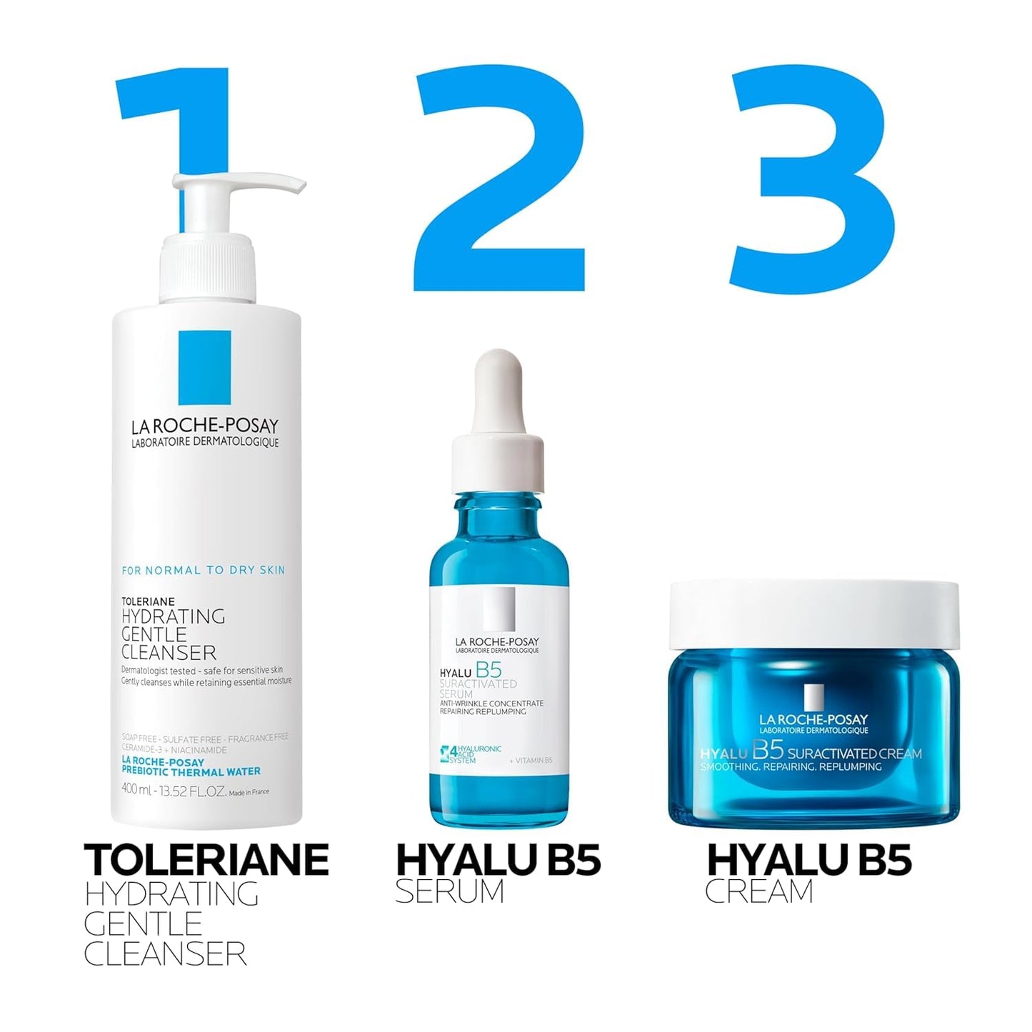La Roche-Posay Hyalu B5 Anti-Aging Moisturizer – Calming Evening Skincare Ritual for Radiant Skin