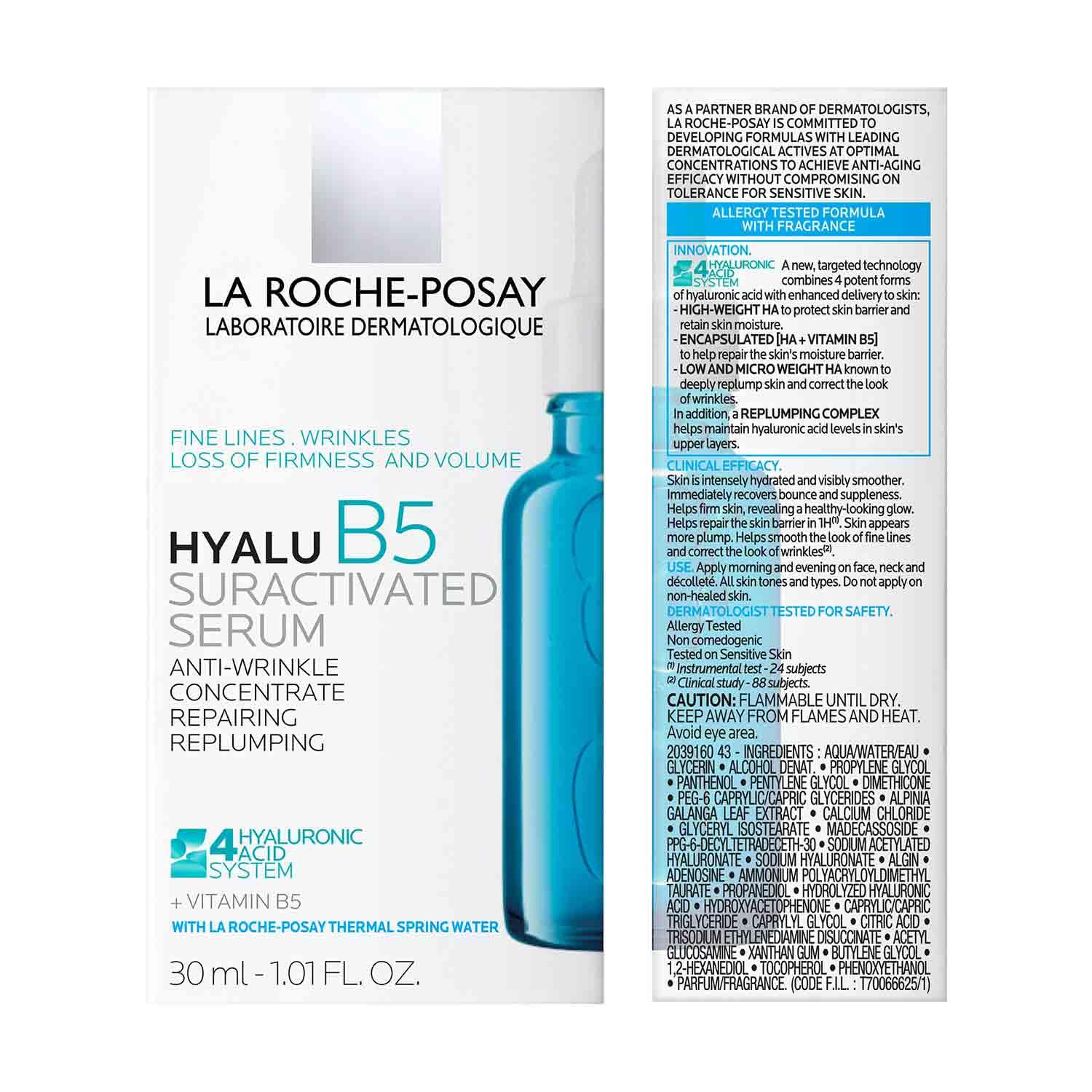 La Roche-Posay Hyalu B5 Premium Hyaluronic Acid Serum – Dermatologist-Grade Plumping Treatment