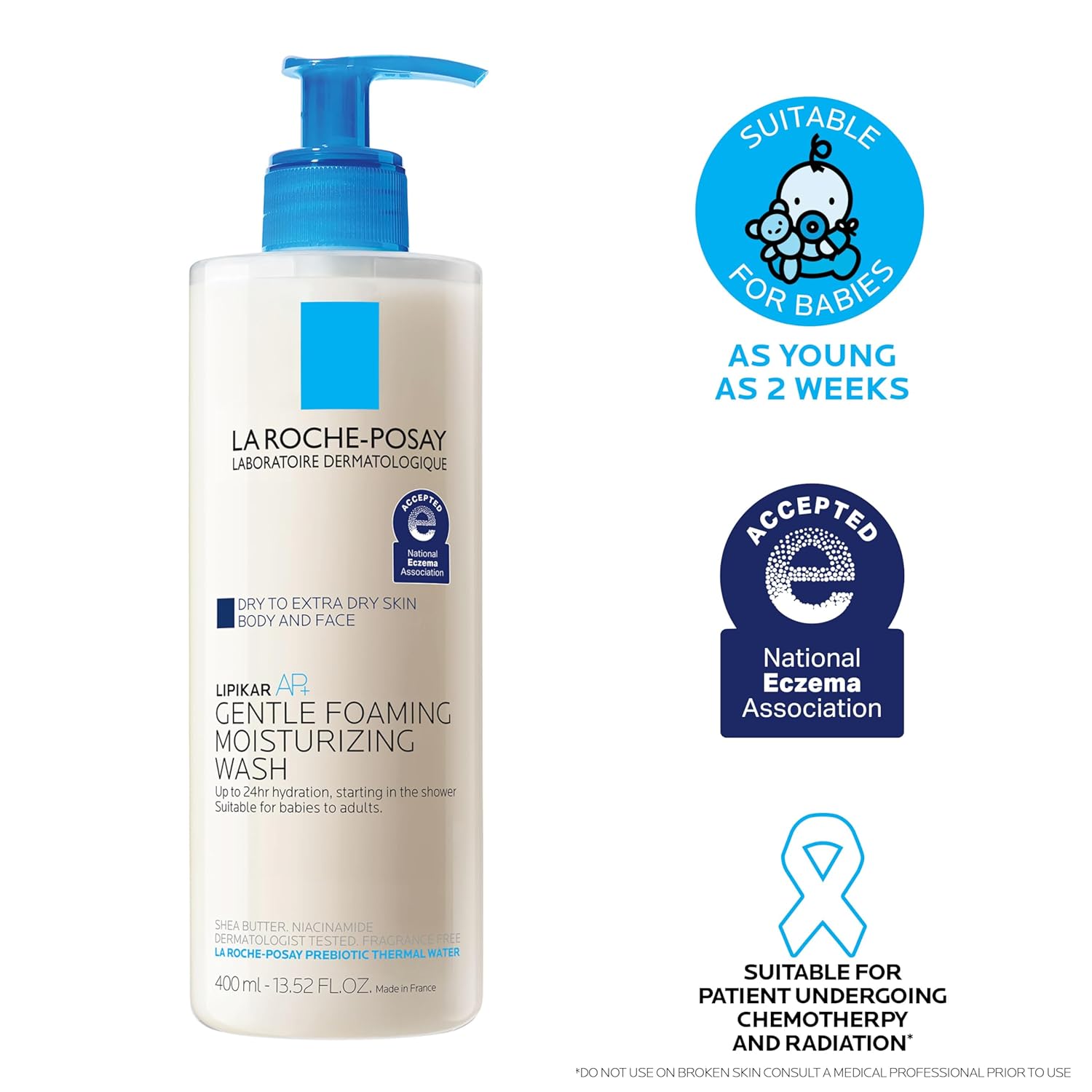 La Roche-Posay Lipikar AP+ Moisturizing Body Wash – Gentle Daily Cleanse for Your Skincare Ritual