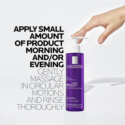 La Roche-Posay Mela B3 Gel Cleanser Thoughtful Gift for Her, Brightening Face Wash for Uneven Tone