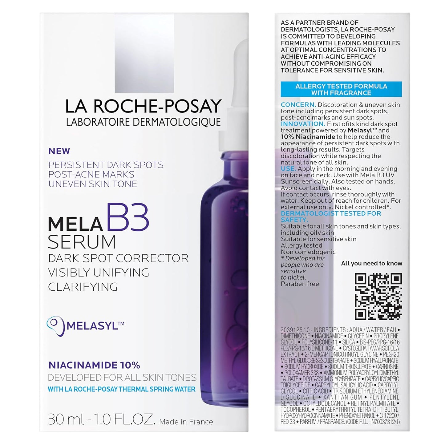 La Roche-Posay Mela B3 Serum – Premium Dark Spot Corrector with Patented Melasyl for Elevated Skincare