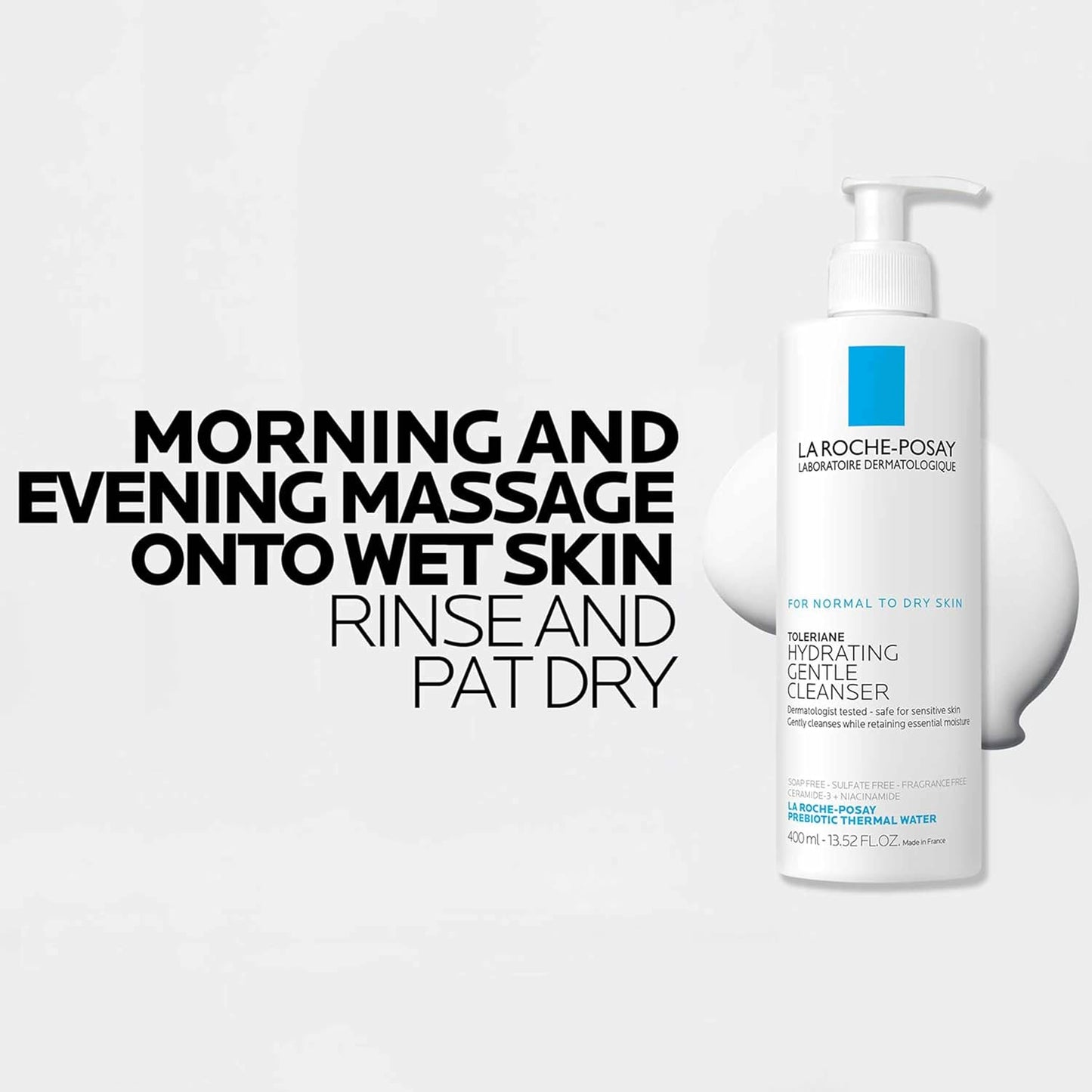 La Roche-Posay Toleriane Cleanser – Essential Daily Face Wash, Fragrance-Free & Soap-Free