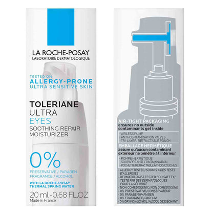 La Roche-Posay Toleriane Dermallergo Eye Cream – Hypoallergenic & Allergen-Free for Sensitive Skin Safety