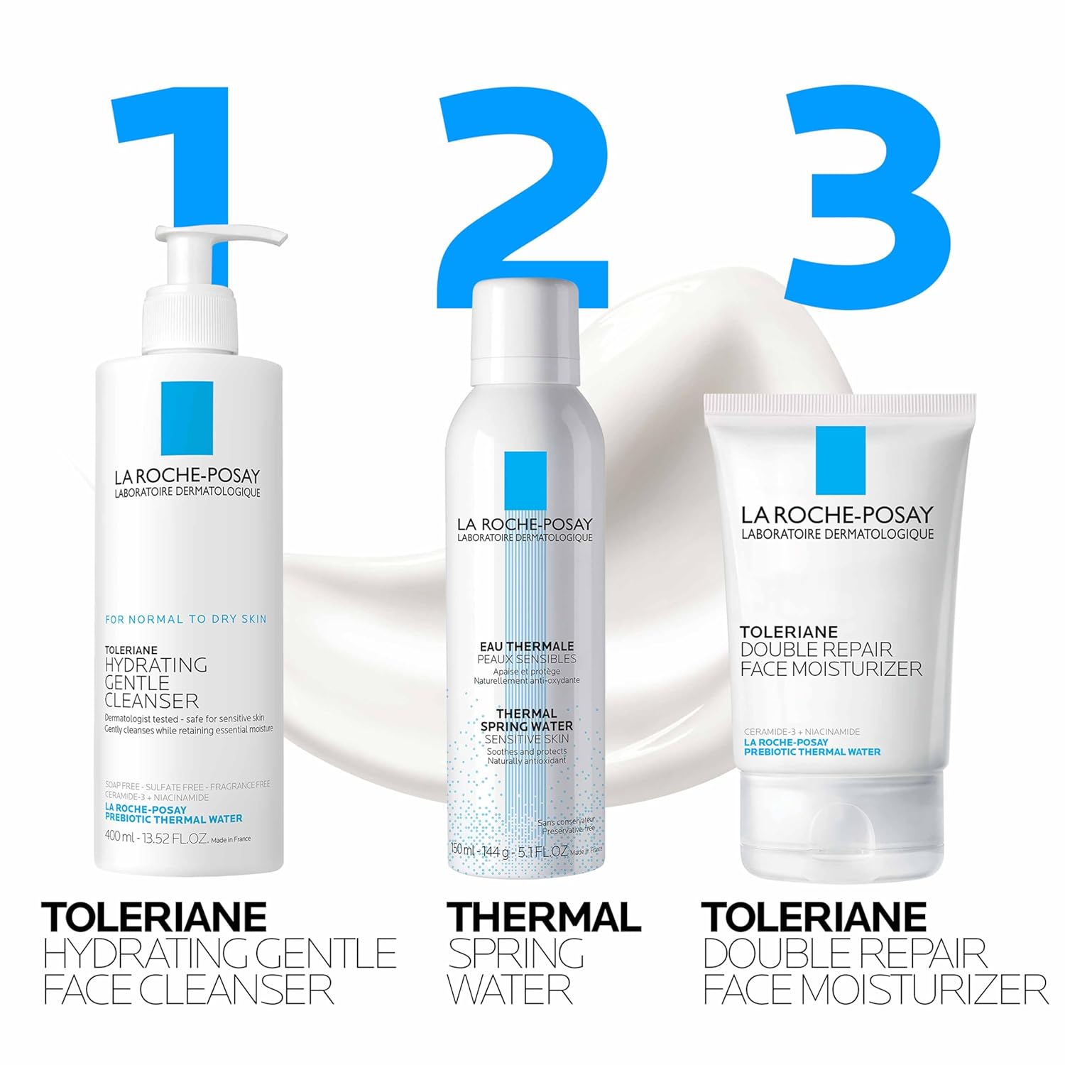 La Roche-Posay Toleriane Double Repair Moisturizer – Sensitive Skin Nightstand Ritual for 48-Hour Comfort