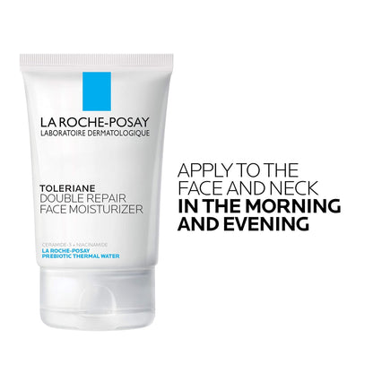 La Roche-Posay Toleriane Double Repair Moisturizer – Sensitive Skin Nightstand Ritual for 48-Hour Comfort