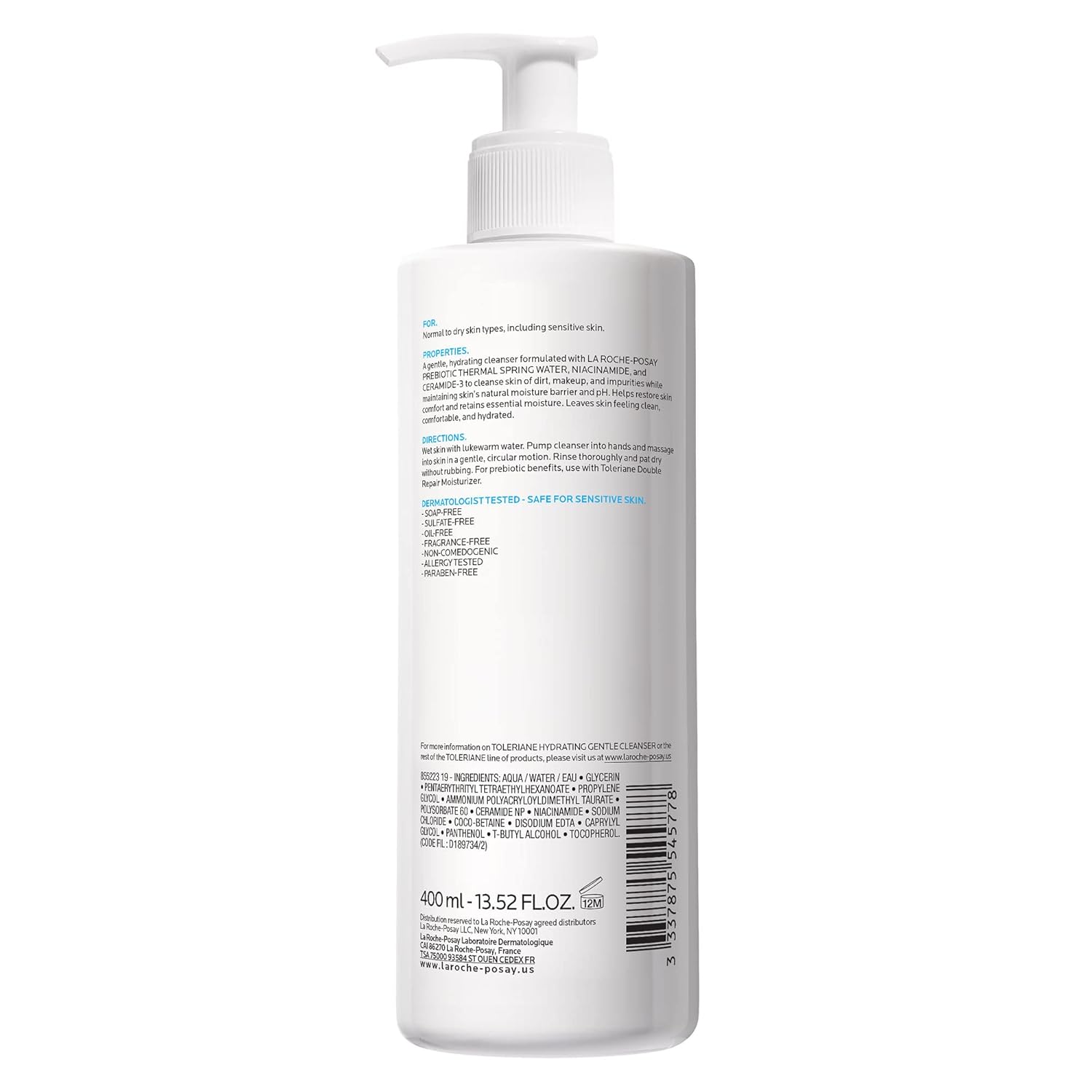 La Roche-Posay Toleriane Hydrating Cleanser – Gentle Daily Face Wash for Your Skincare Ritual