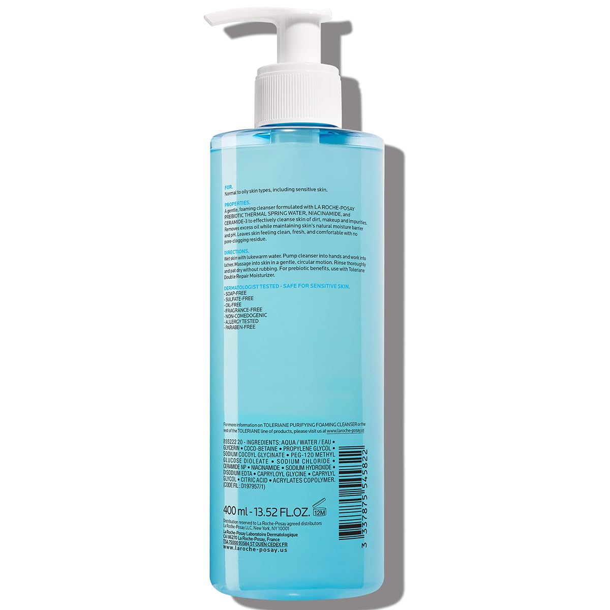 La Roche-Posay Toleriane Purifying Foaming Cleanser – Gentle Face Wash for Your Daily Skincare Ritual