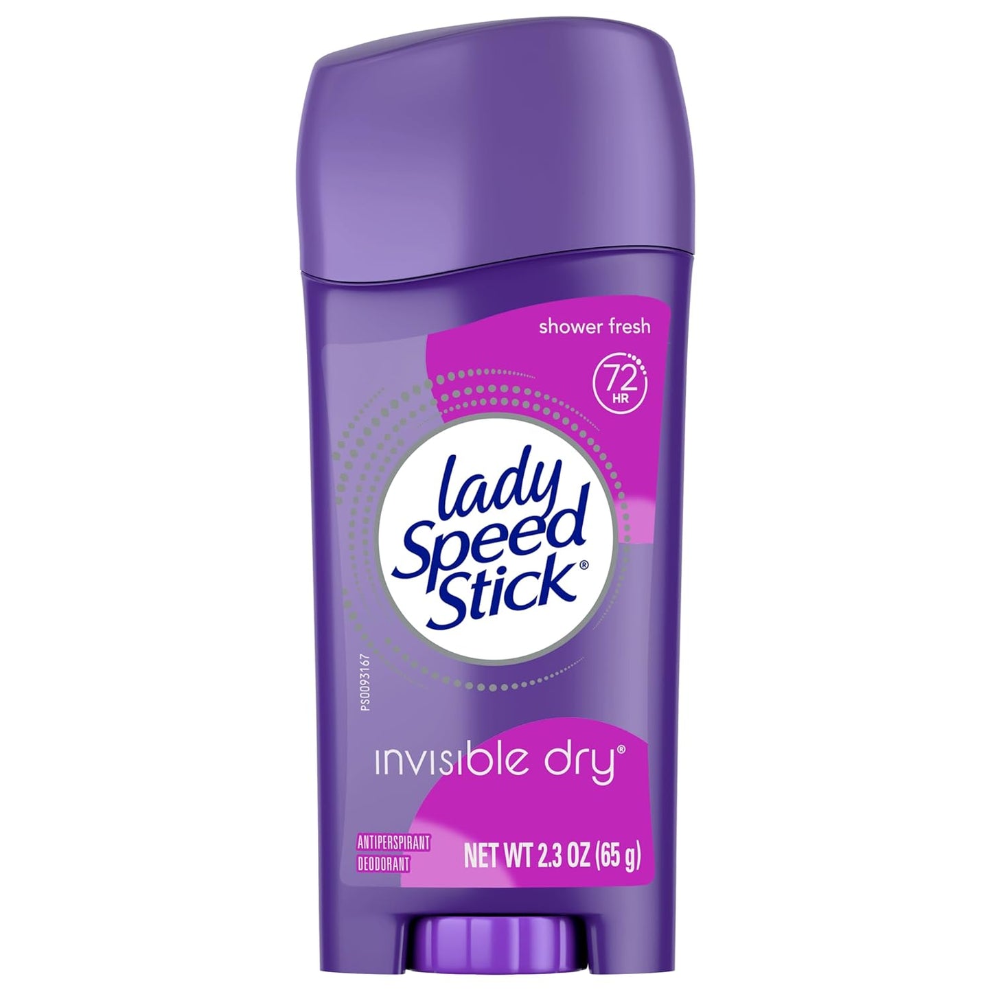 Lady Speed Stick Antiperspirant for Women – Shower Fresh Scent for a Calming Nightly Self-Care Ritual, 2.3 oz Stick (4 Pack)