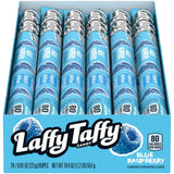 Laffy Taffy Rope Blue Raspberry 24 Pack Rope Candy for Road Trip Snacks and Travel Goody Bags