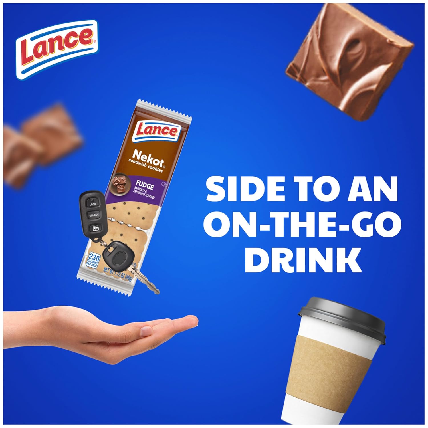 Lance Sandwich Cookies, Nekot Fudge, Nostalgic Snack Care Package for College Dorm Rooms and Military Care Boxes