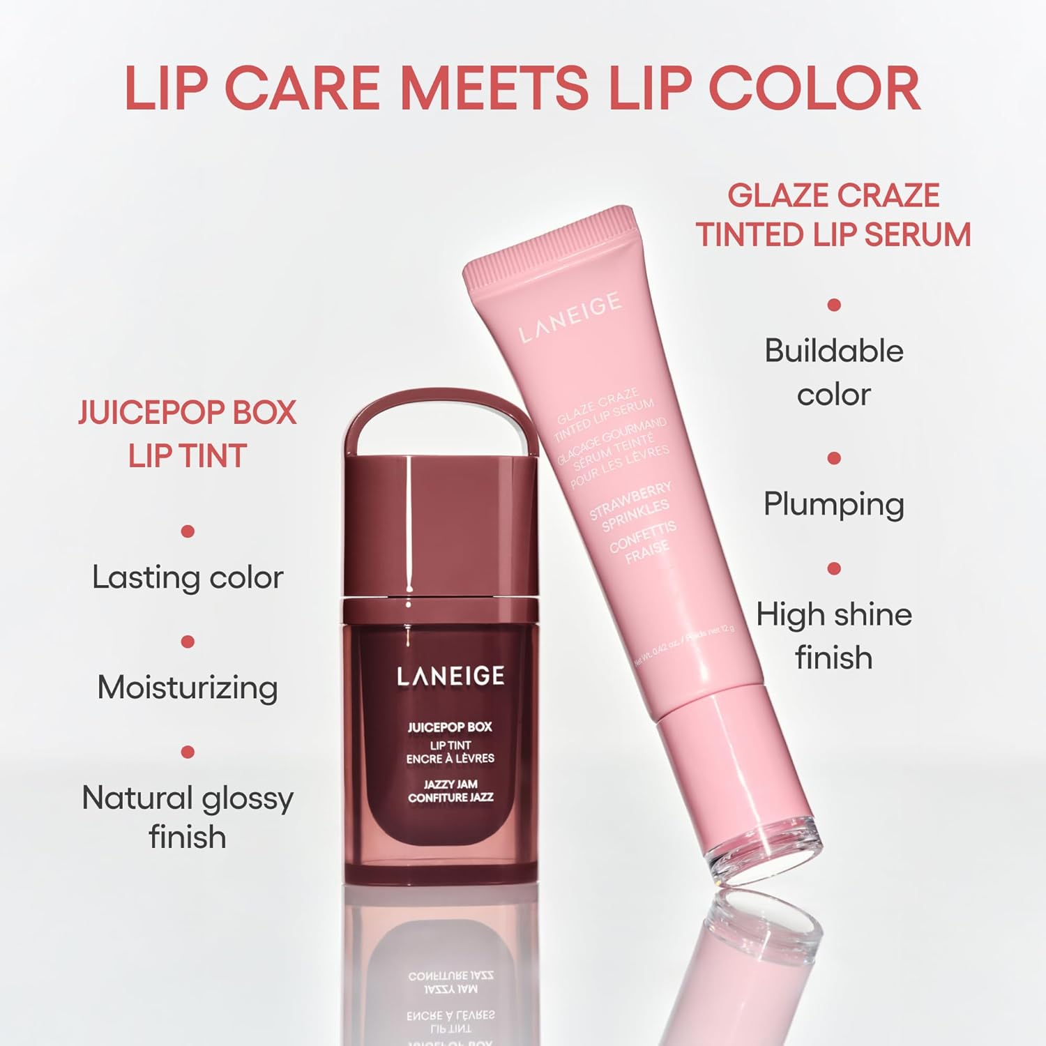 LANEIGE JuicePop Box Lip Tint – K-Beauty Birthday Gift for Her, Buildable Hydrating Color in a Ready-to-Give Box