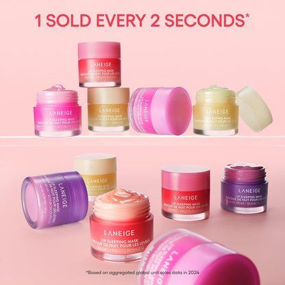 LANEIGE Lip Sleeping Mask – Trendy Birthday Gift for Her, Overnight Hydration with Berry & Vanilla Flavors