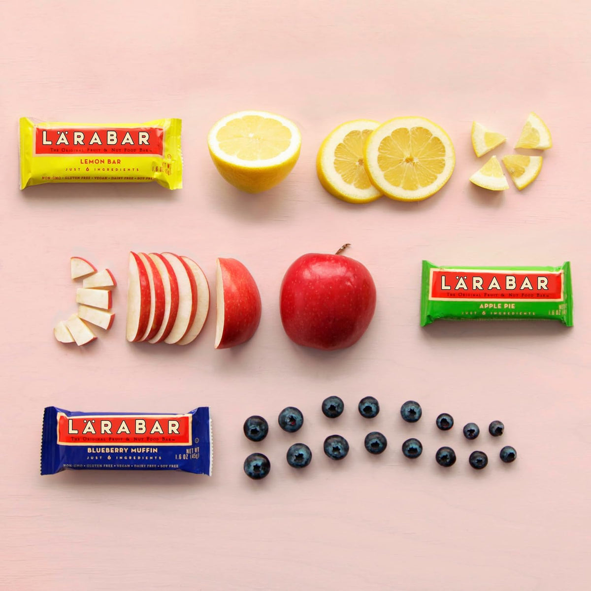 Larabar 18-Ct Date & Nut Bar Variety – Vegan, Gluten-Free Snack for Afternoon Energy Without the Crash