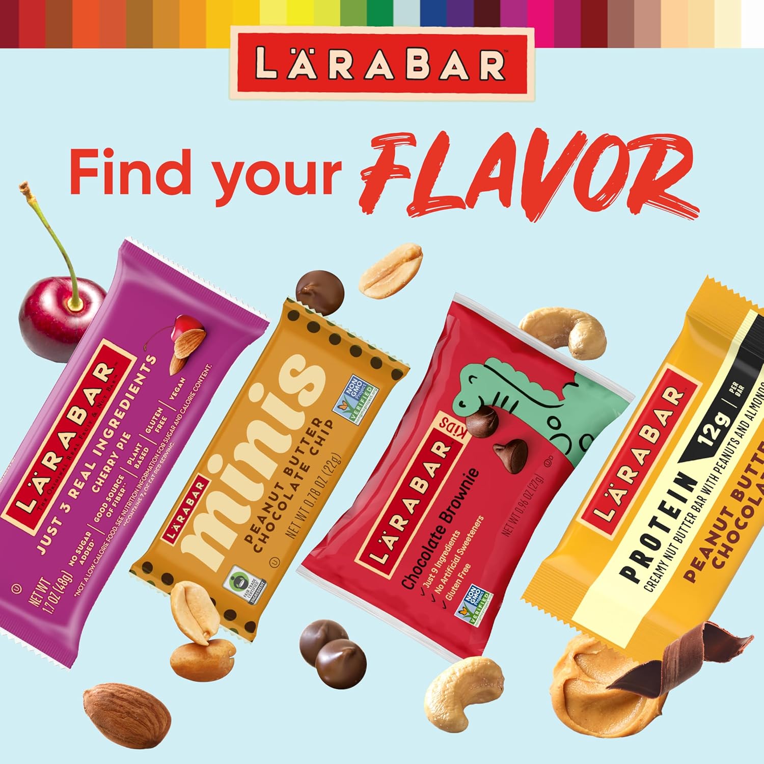 Larabar Blueberry Muffin Bars – Allergy Friendly Lunch Box Snack for School and Daycare