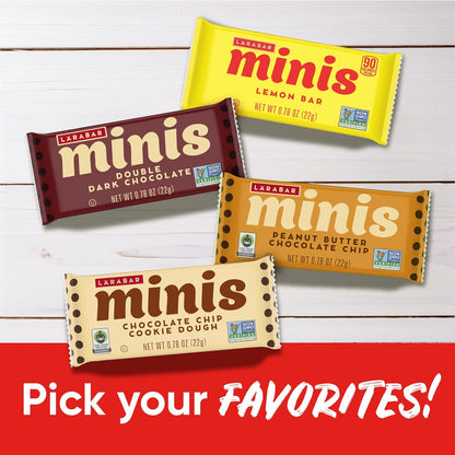 Larabar Minis Chocolate Chip Snack Packs – Lightweight Trail Fuel for Hiking and Backpacking, 30 Bars