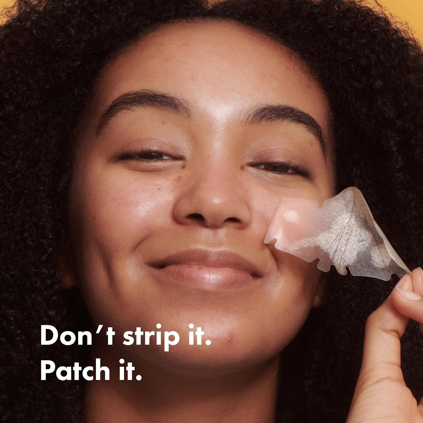 large nose-shaped strip designed to fit contours of the nose