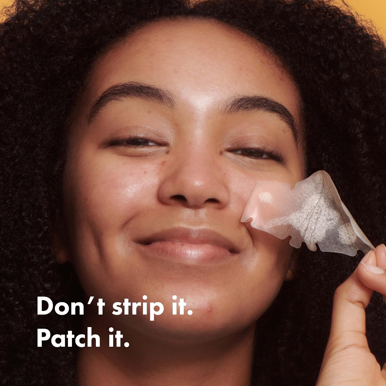 large nose-shaped strip designed to fit contours of the nose