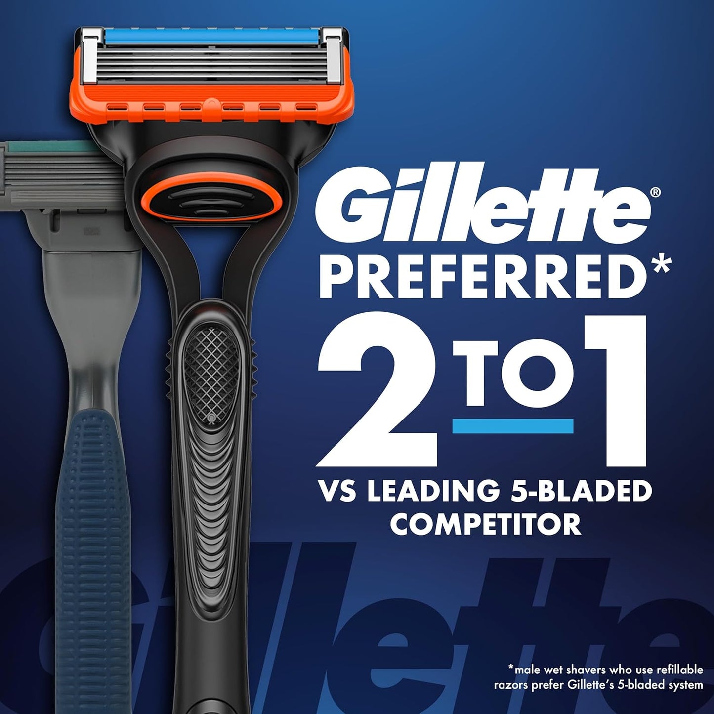 larger lubrication strip that activates after the blades for smooth glide