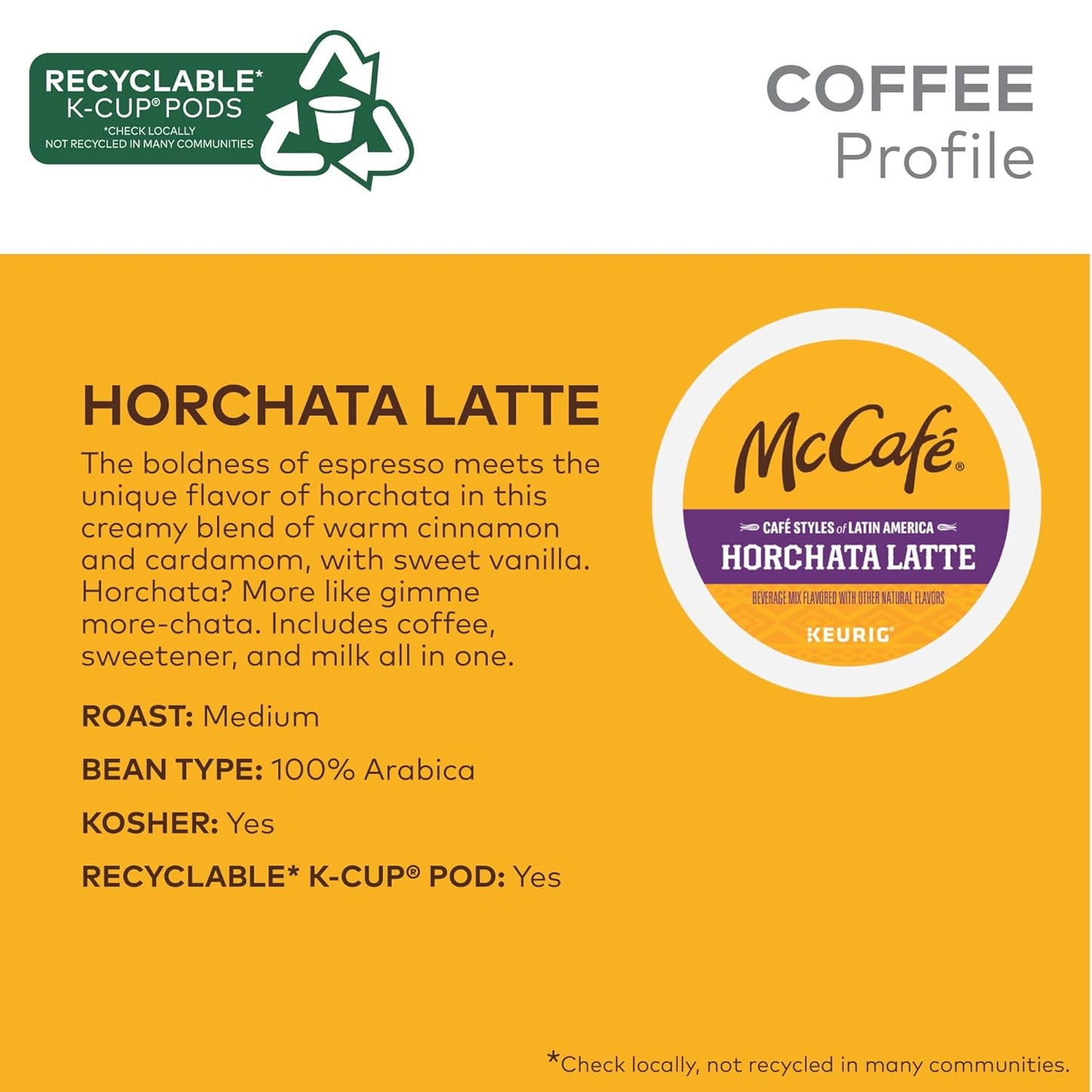 latin american flavor profile: espresso with cinnamon, cardamom, and vanilla (horchata) or caramel-milk notes (dulce de leche)