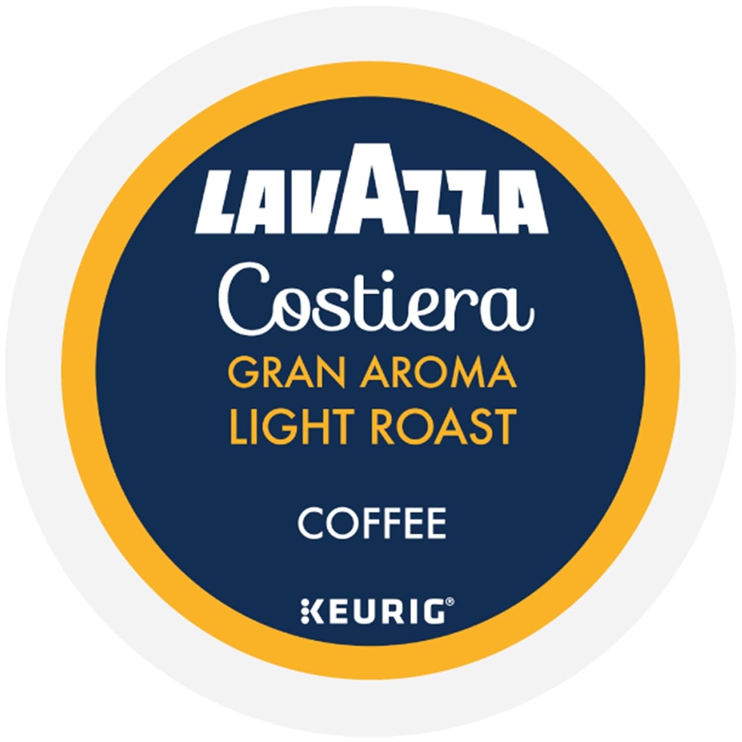 Lavazza Costiera Gran Aroma Premium Italian K-Cup Pods, Light Roast Coffee for Elegant Home Coffee Bar