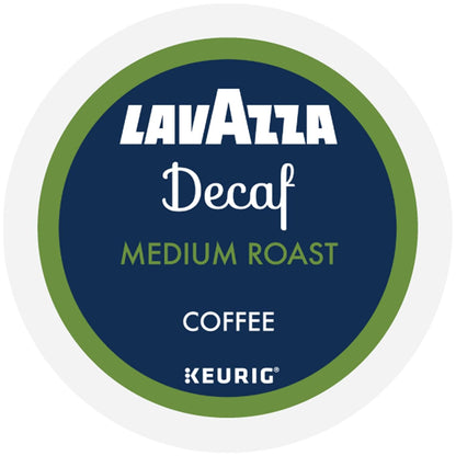 Lavazza Decaf Keurig K-Cup Pods – Evening Wind-Down Coffee for Caffeine-Sensitive Adults, Medium Roast 60-Count